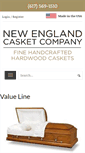 Mobile Screenshot of newenglandcasket.com