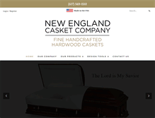 Tablet Screenshot of newenglandcasket.com